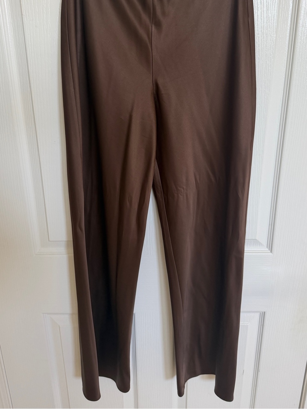 Reformation Gale Satin Mid Rise Bias Pant Color Pinecone Size Small - Picture 7 of 8